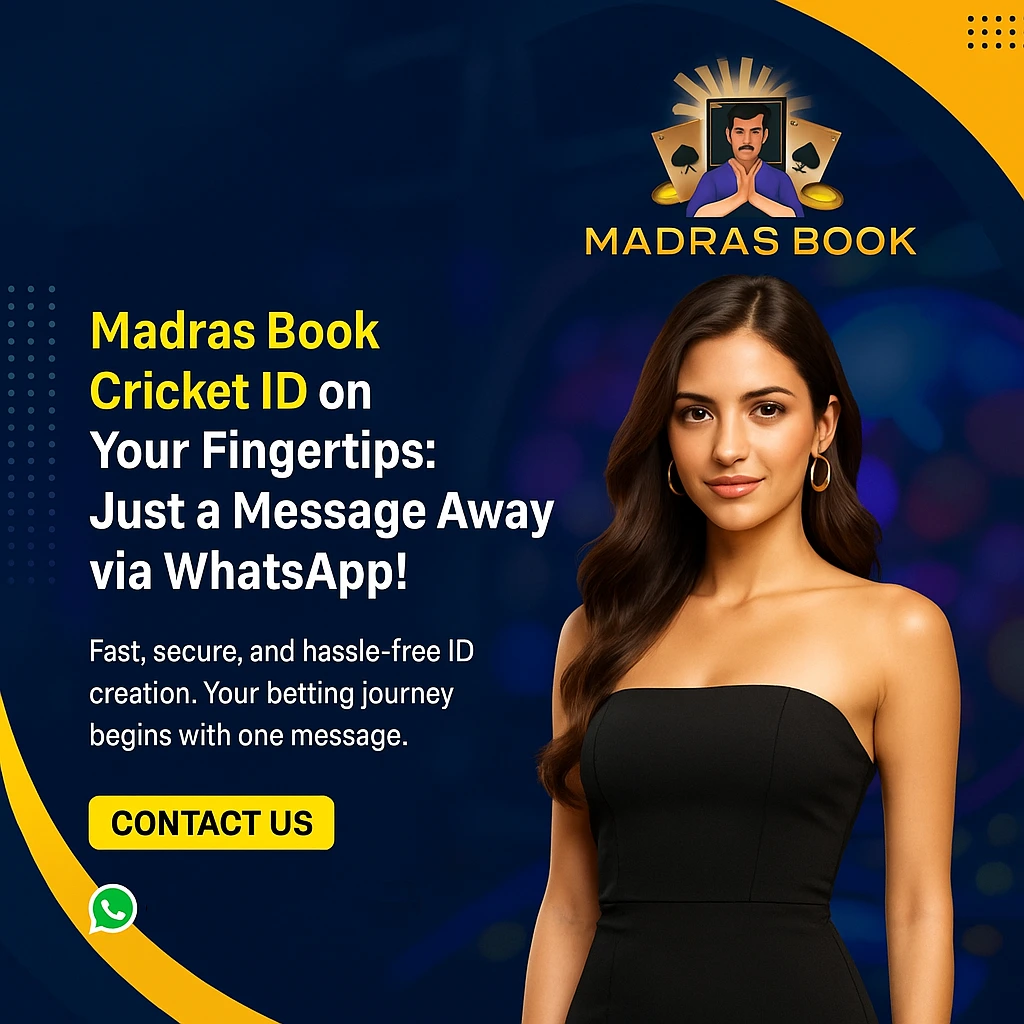 MadrasBook online cricket ID promotional banner